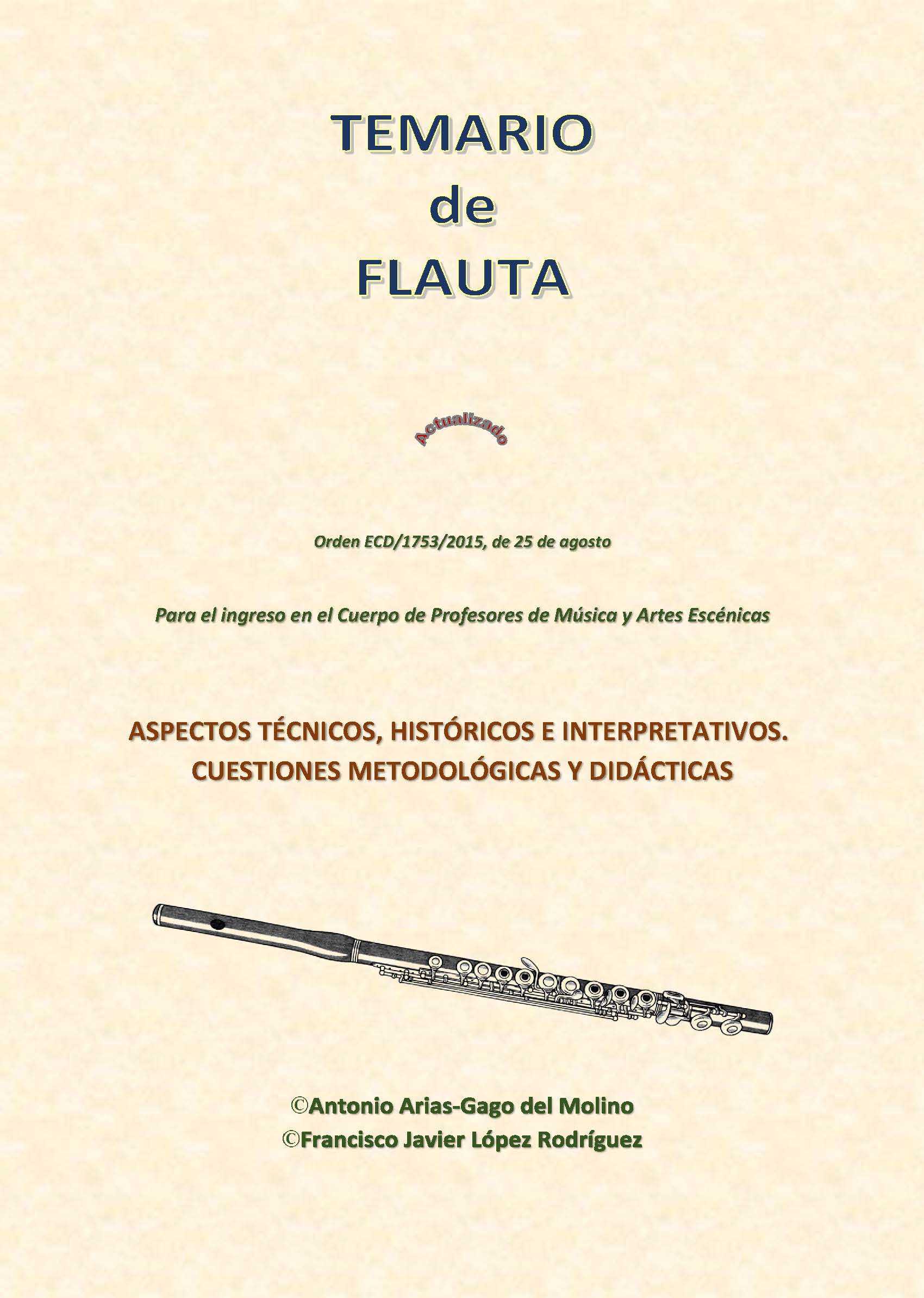 Temario de Flauta - Oposiciones